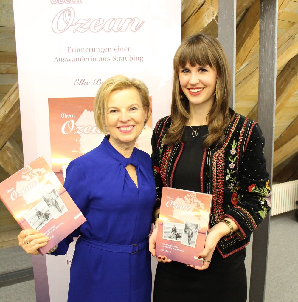 Elke and Sophie with the German edition of Identity